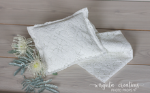 Load image into Gallery viewer, Ecru white newborn set, bundle, posing pillow, layer, photography prop, Ready to send