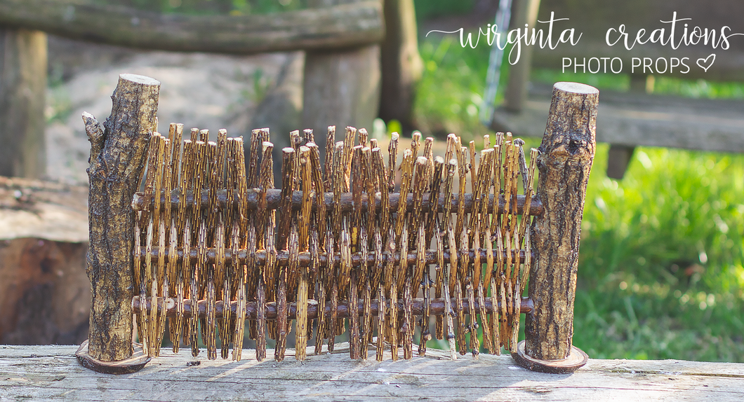 Wooden fence vintage style, woodlands, photography props, stage props, wooden decoration. Handcrafted. Solid wood. Freestanding.Ready to send