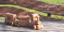 Load image into Gallery viewer, Natural Wood Train Toy: Perfect for Photoshoots and Home Decor