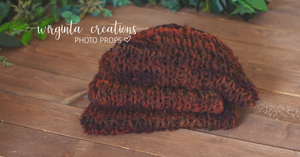 Knitted Blanket/layer. Burnt orange, brown. Ready to send