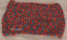 Load image into Gallery viewer, Handmade knitted layer/blanket. Chunky knit. Ready to send.