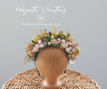 Load image into Gallery viewer, Mermaid-inspired Handmade Photography Headband for 24 Months to Adults - Made for Photoshoots