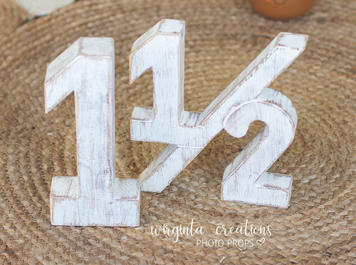 Wooden numbers